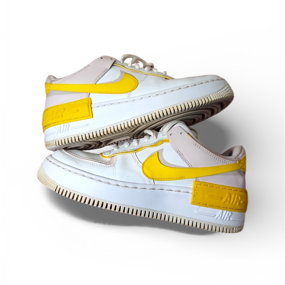 Nike Air Force Pink & Yellow | Women’s 7.5
